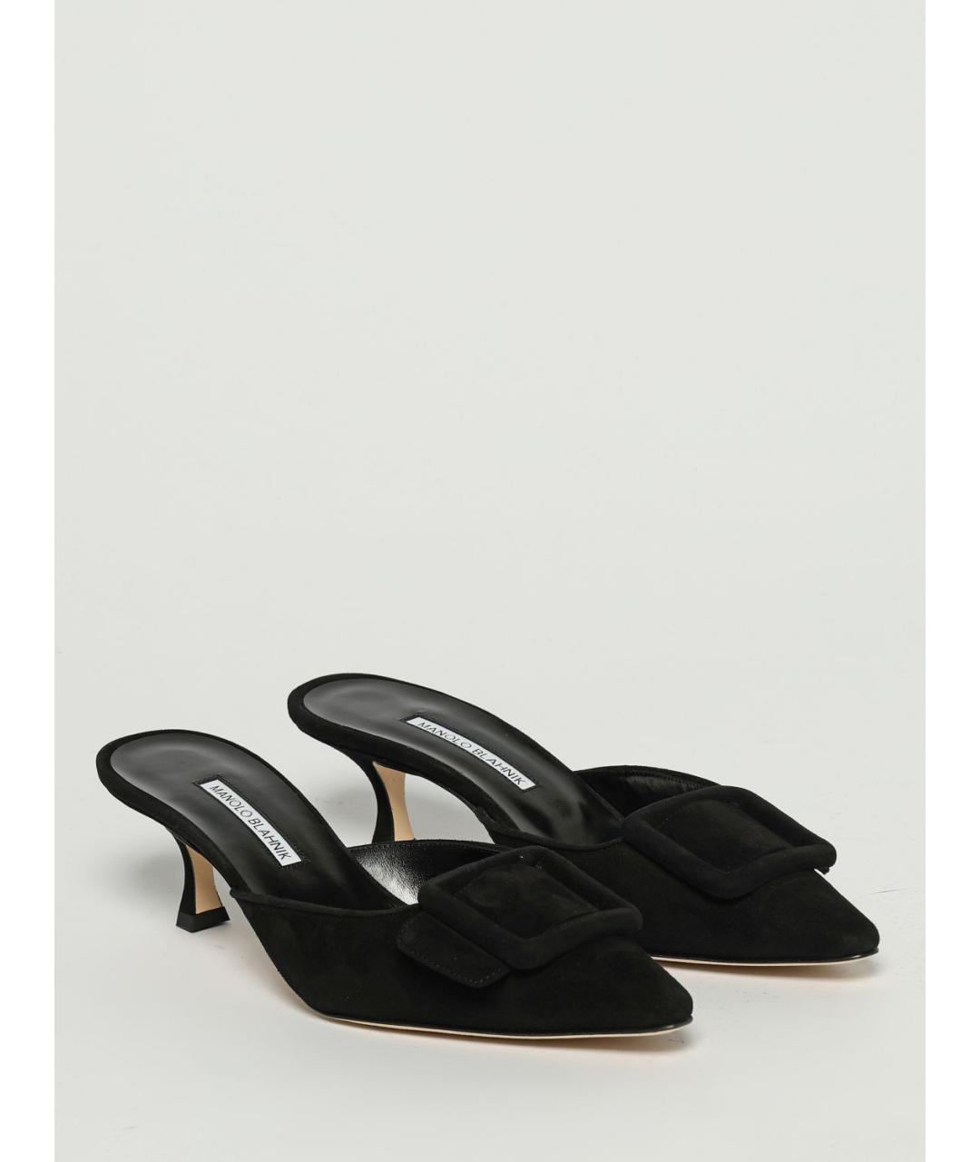 MANOLO BLAHNIK Черные мюли, фото 2