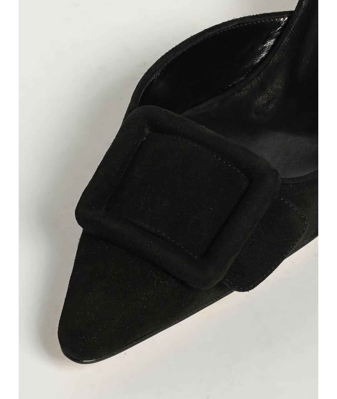 MANOLO BLAHNIK Черные мюли, фото 4