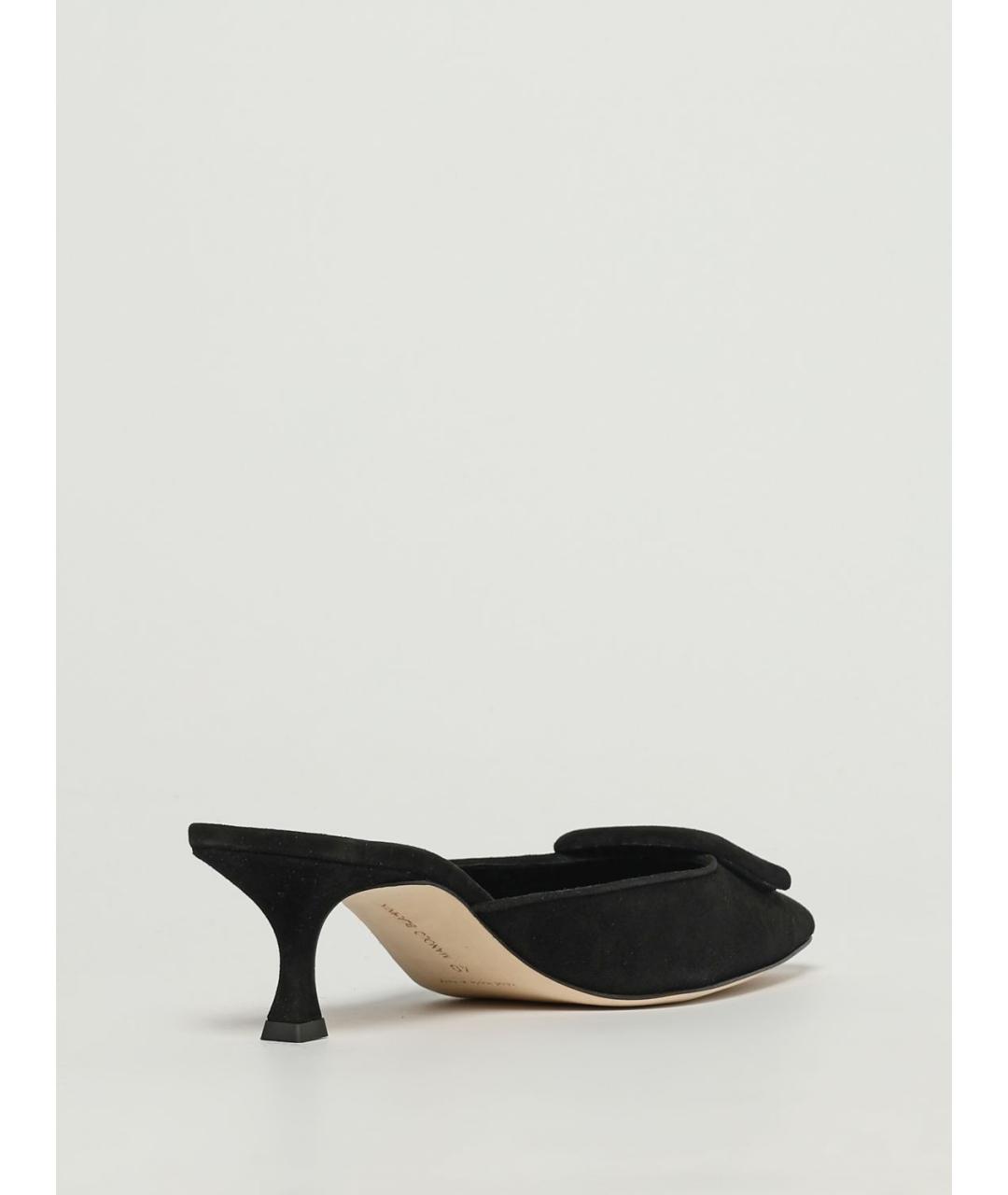 MANOLO BLAHNIK Черные мюли, фото 3