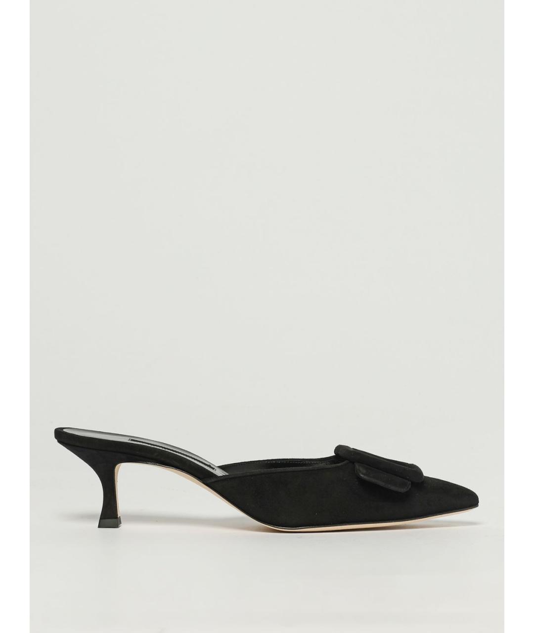 MANOLO BLAHNIK Черные мюли, фото 5