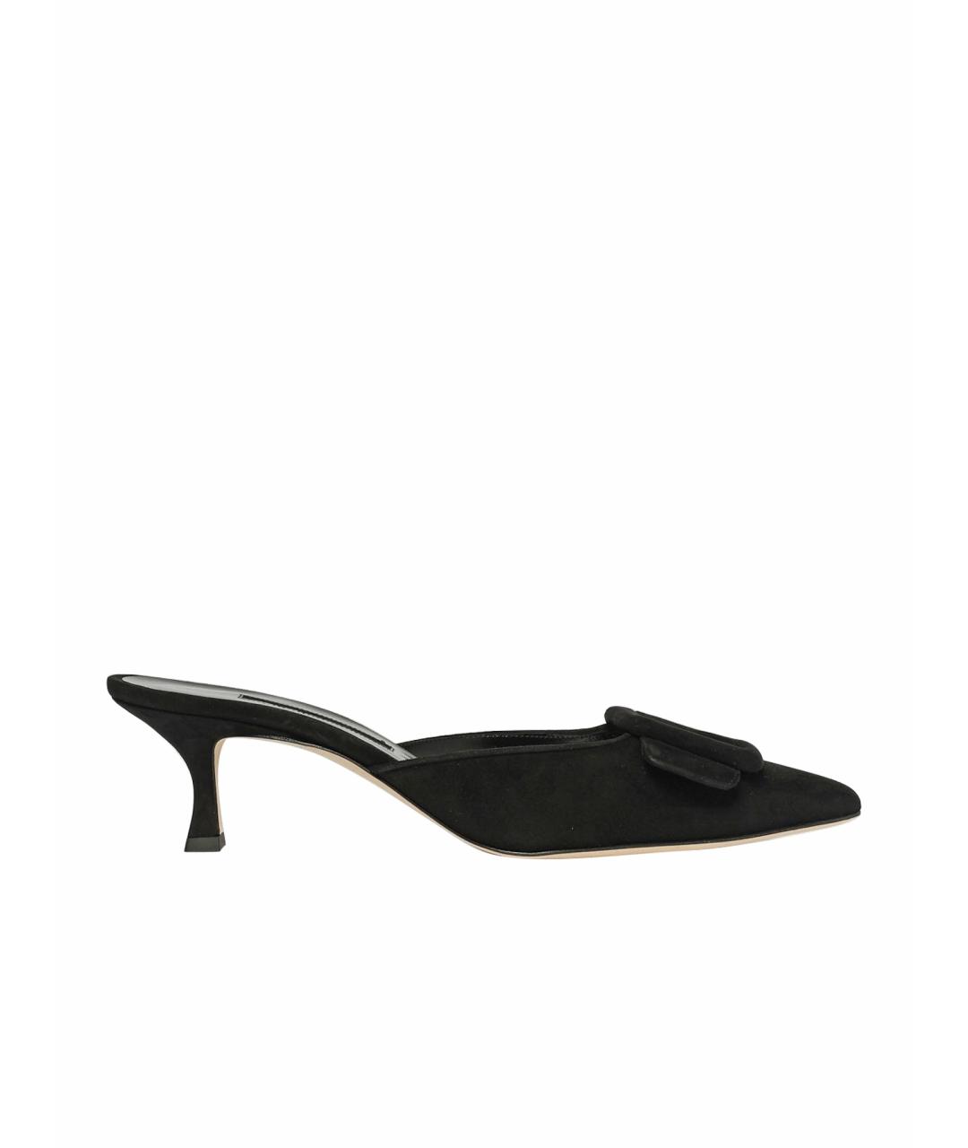 MANOLO BLAHNIK Черные мюли, фото 1