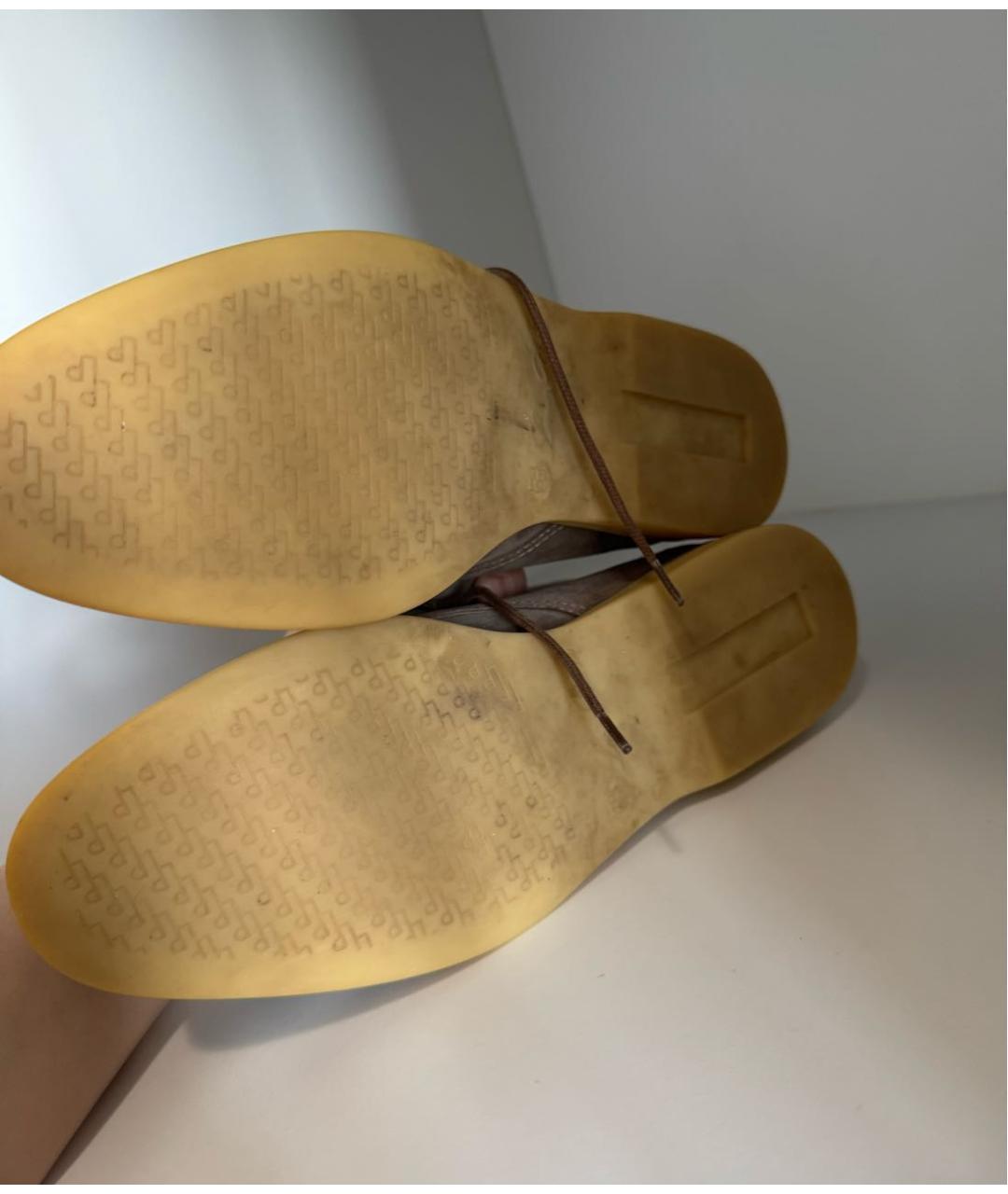 LORO PIANA Серые замшевые лоферы, фото 5