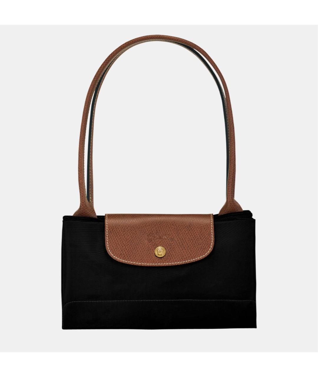 LONGCHAMP Черная синтетическая сумка тоут, фото 5