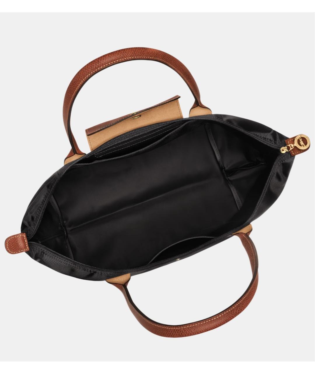 LONGCHAMP Черная синтетическая сумка тоут, фото 4