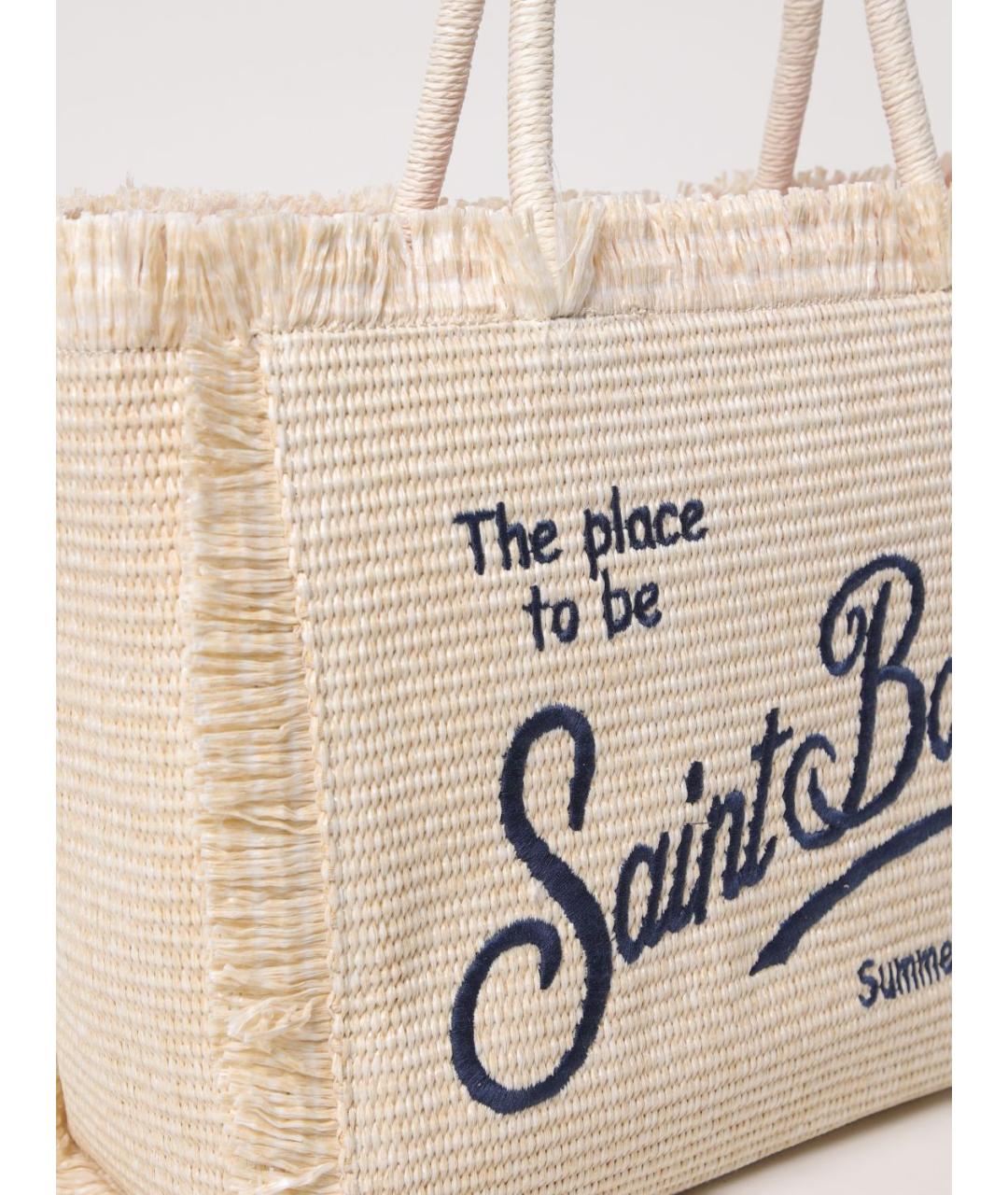 MC2 SAINT BARTH Бежевая сумка тоут, фото 3
