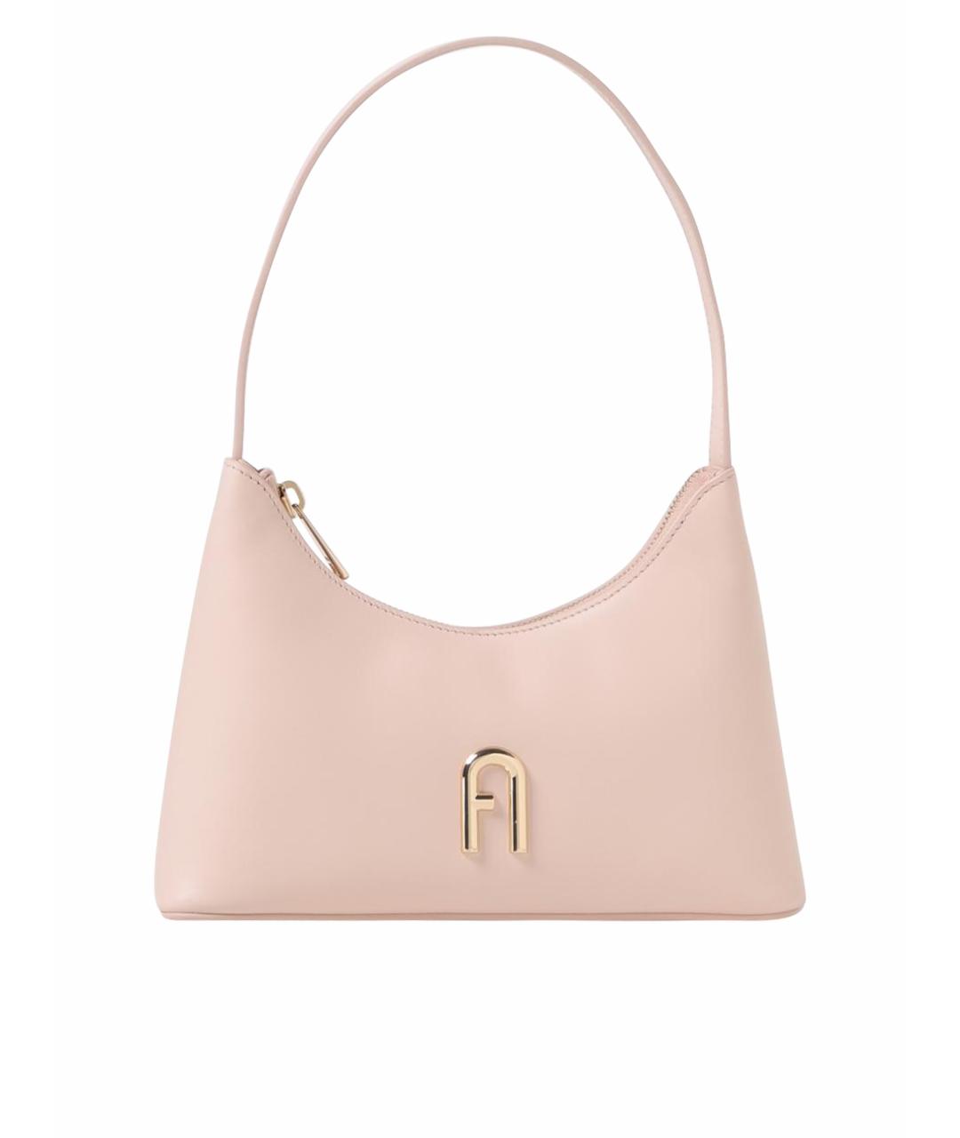 FURLA Розовая кожаная сумка через плечо, фото 1