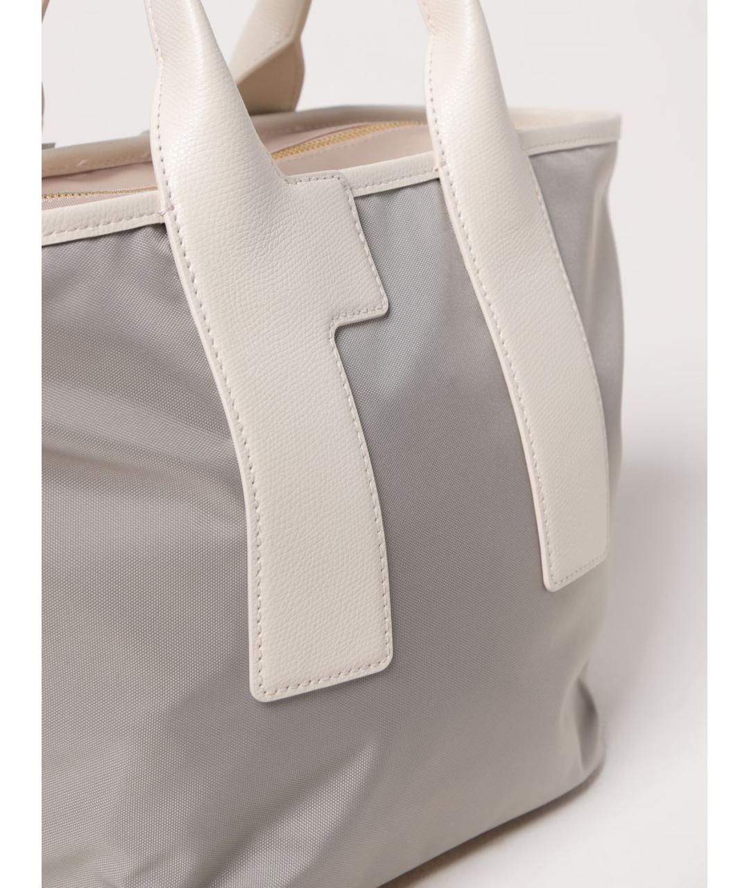 FURLA Серая синтетическая сумка тоут, фото 3