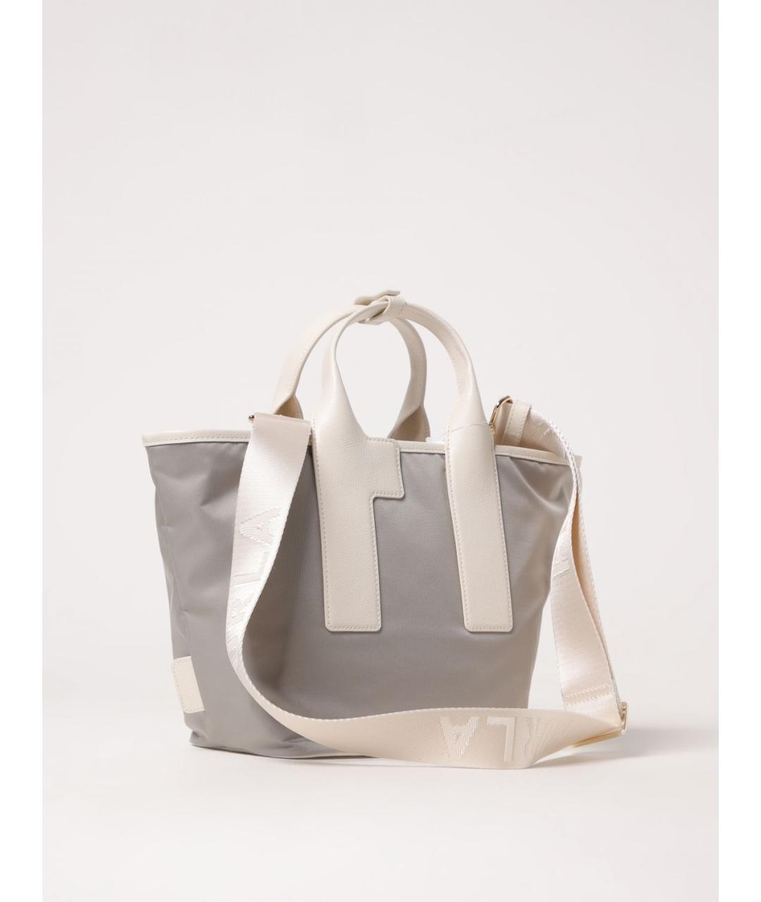 FURLA Серая синтетическая сумка тоут, фото 2