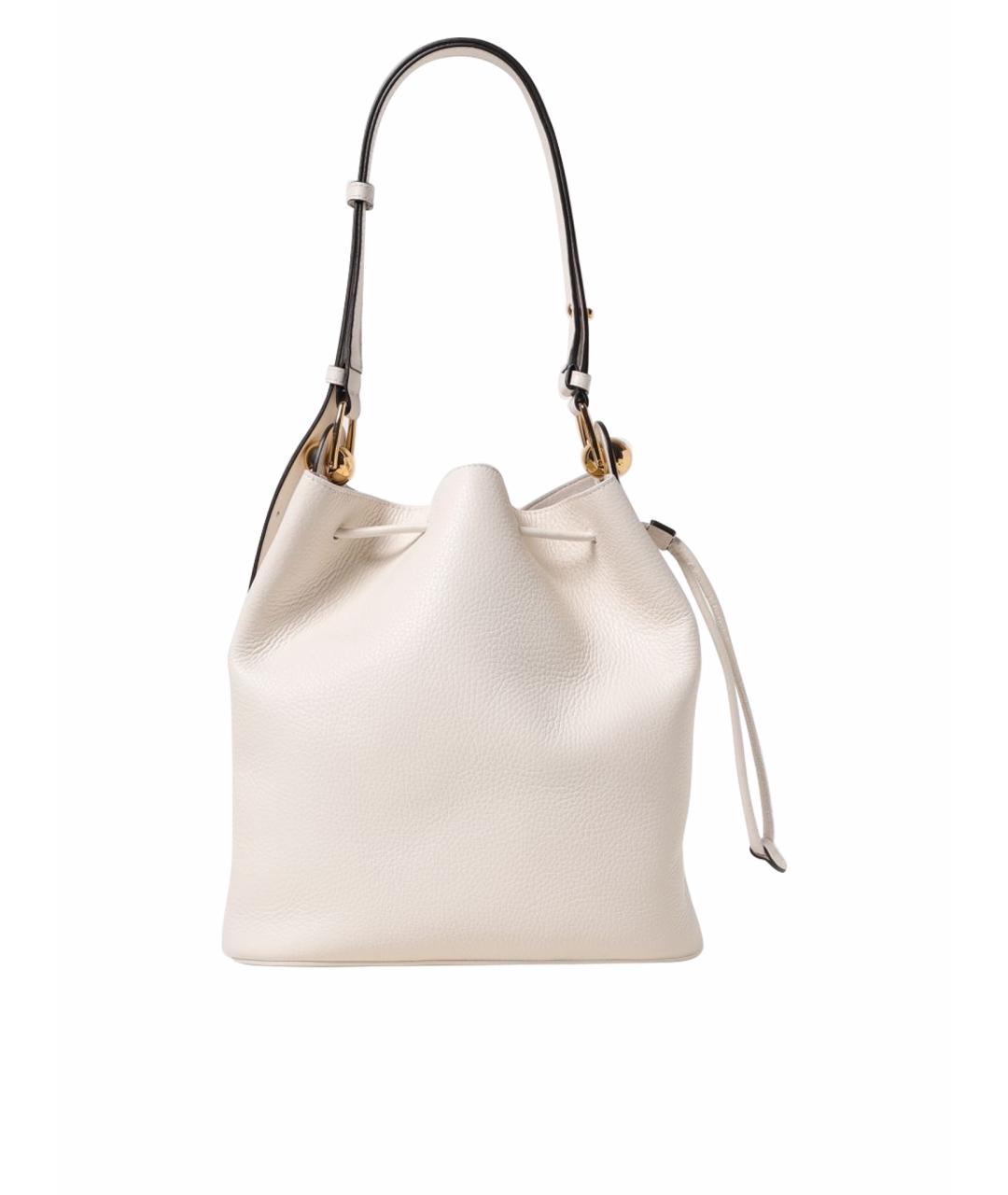 FURLA Белая кожаная сумка тоут, фото 1