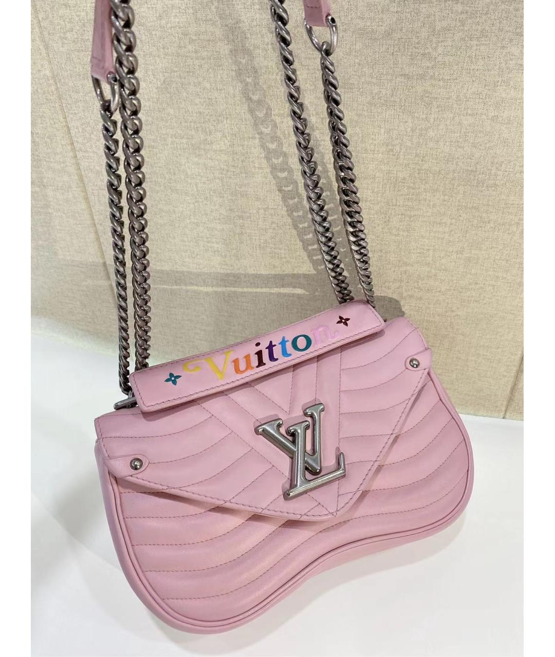 LOUIS VUITTON Розовая кожаная сумка через плечо, фото 4