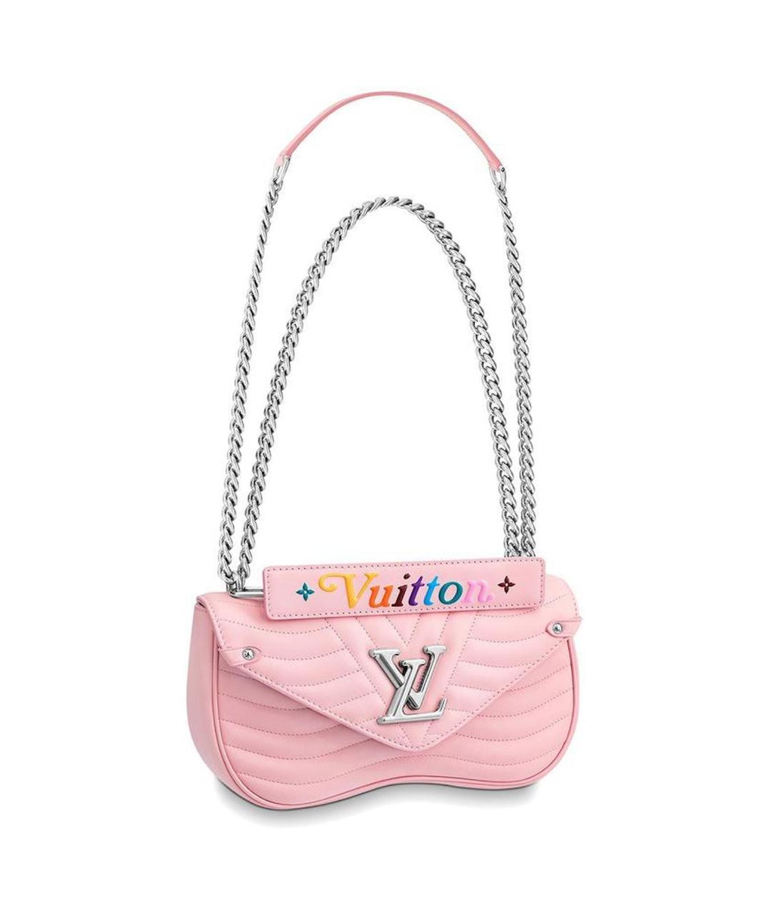 LOUIS VUITTON Розовая кожаная сумка через плечо, фото 9