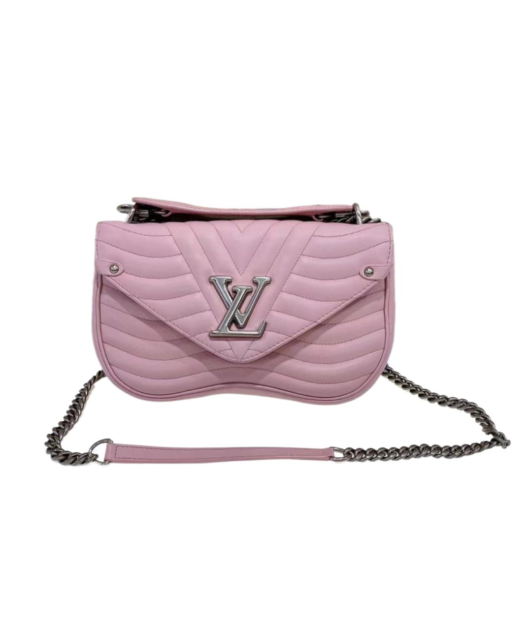LOUIS VUITTON Розовая кожаная сумка через плечо, фото 2
