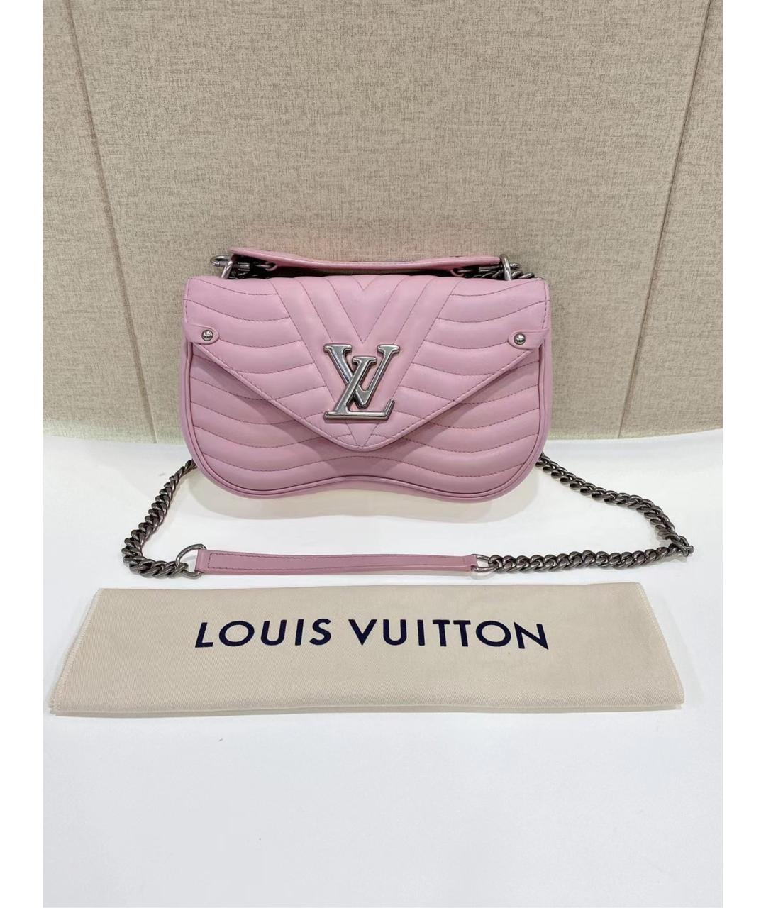 LOUIS VUITTON Розовая кожаная сумка через плечо, фото 3
