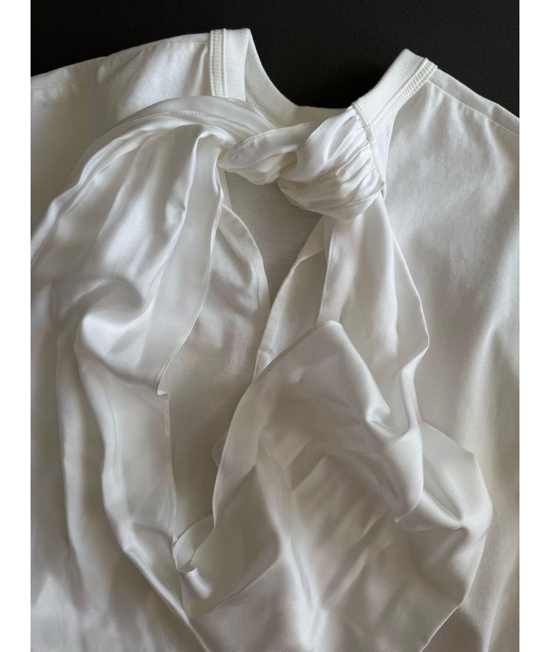 Carven Белая хлопковая футболка, фото 3