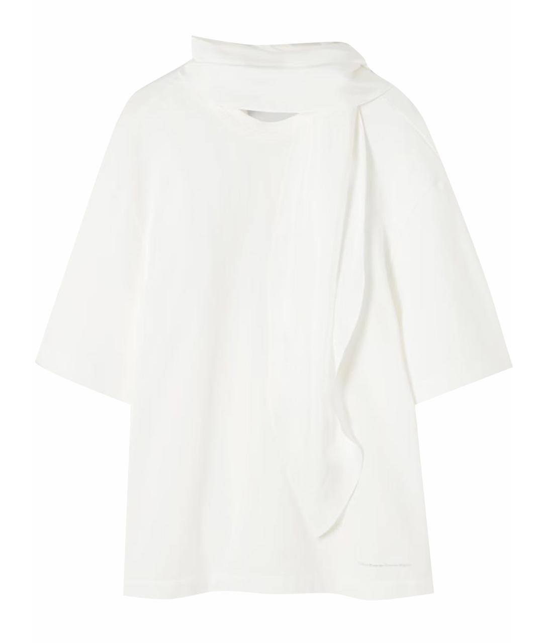 Carven Белая хлопковая футболка, фото 1