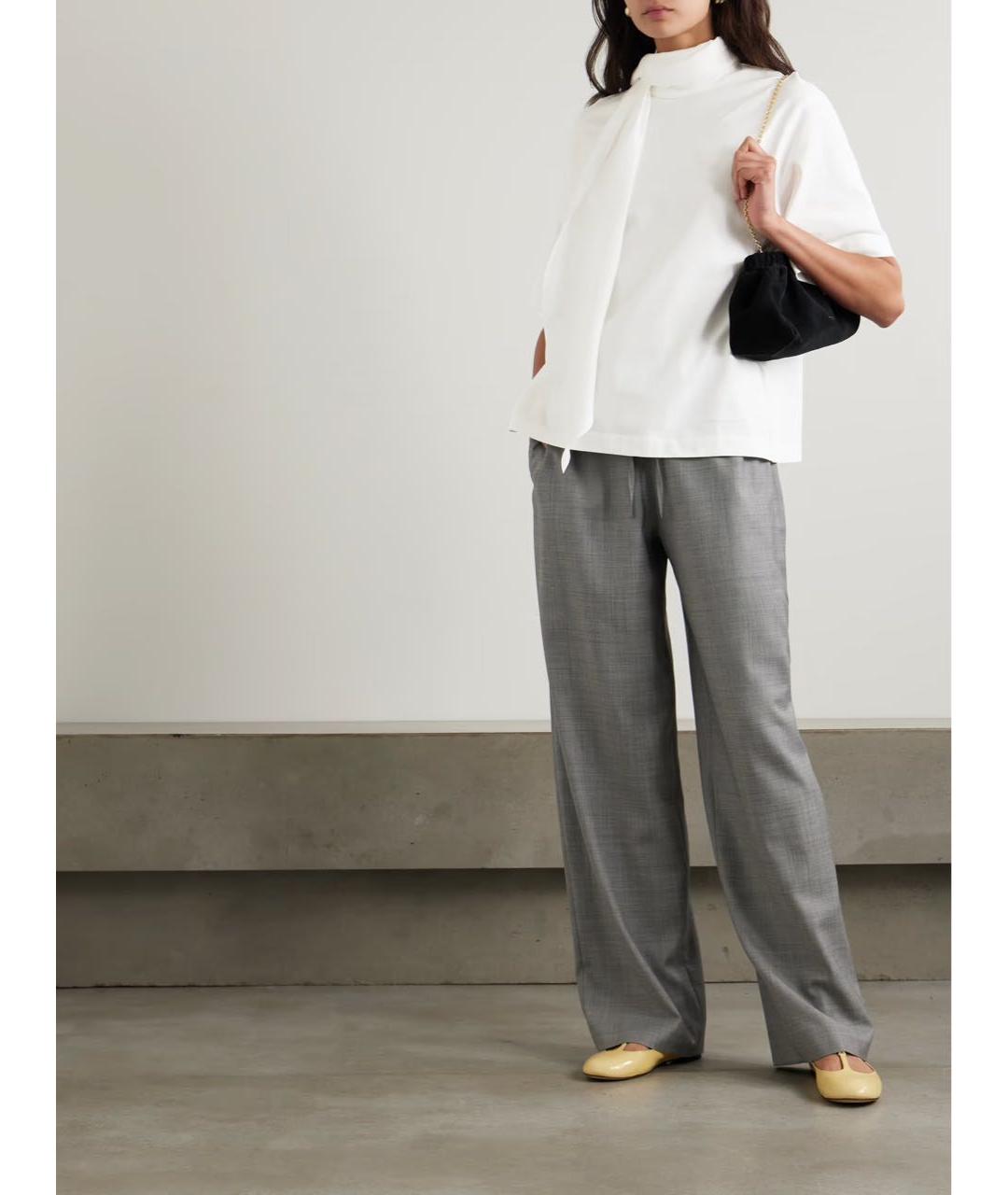 Carven Белая хлопковая футболка, фото 7