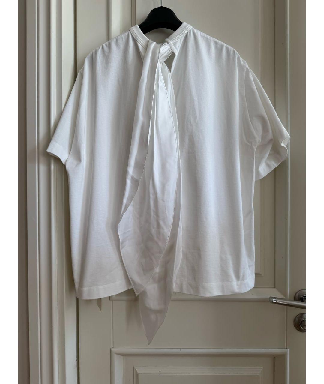 Carven Белая хлопковая футболка, фото 2