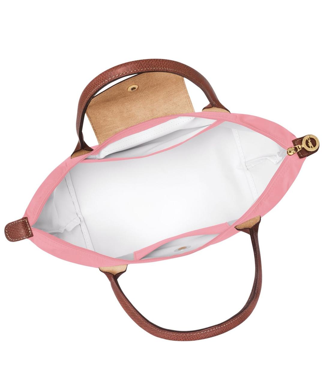 LONGCHAMP Розовая синтетическая сумка тоут, фото 4