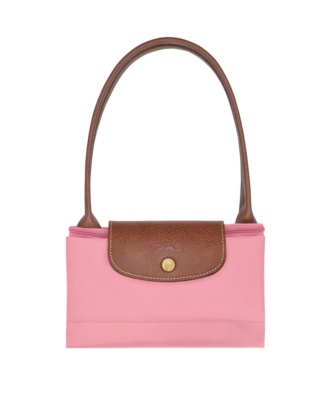 LONGCHAMP Розовая синтетическая сумка тоут, фото 6