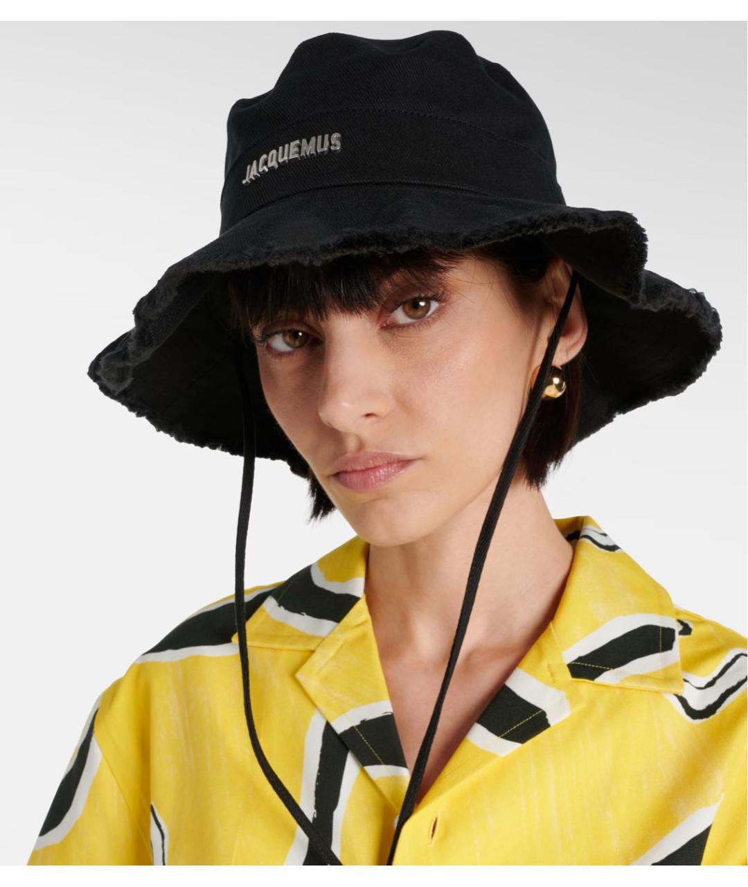 JACQUEMUS Черная хлопковая панама, фото 7