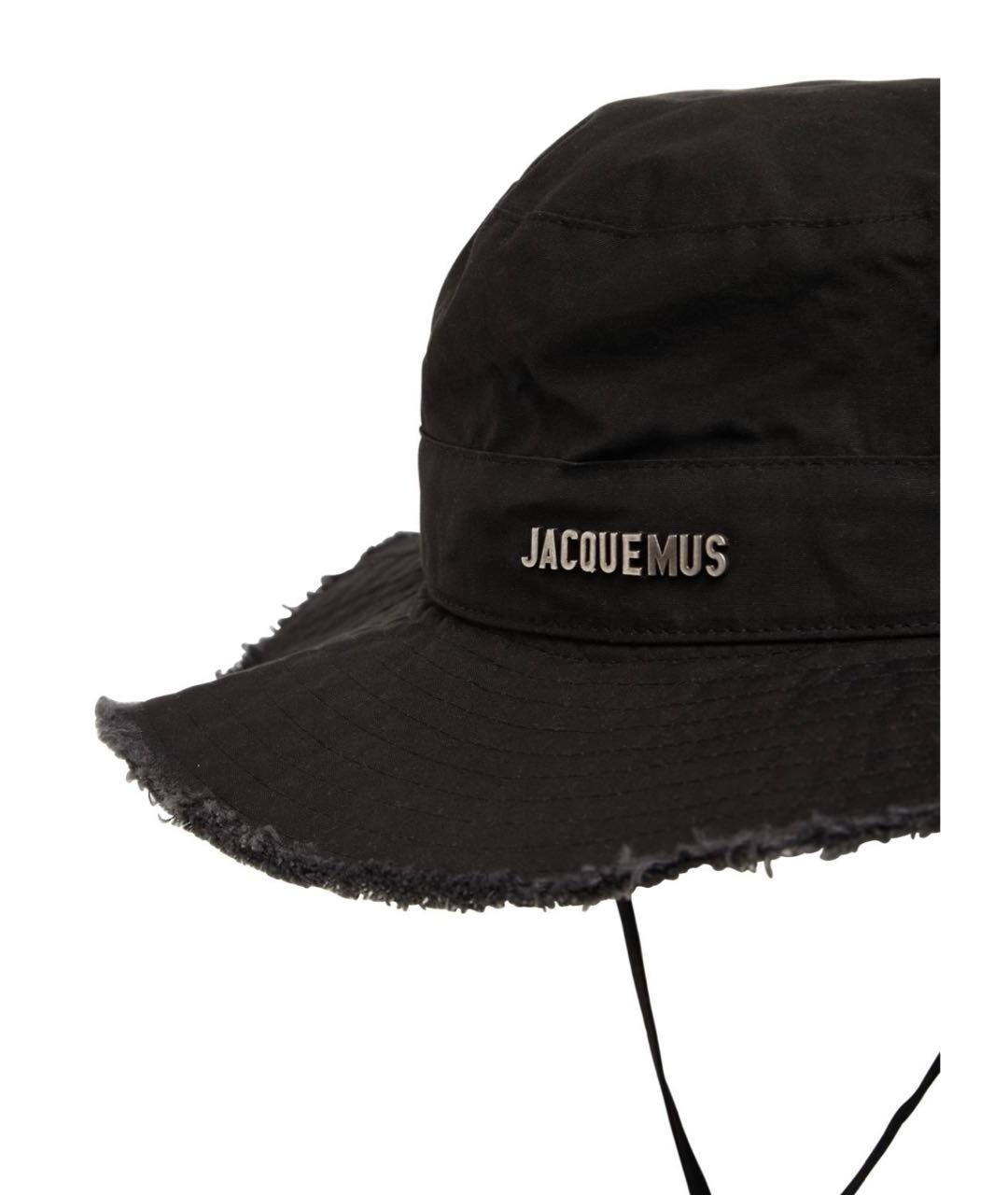 JACQUEMUS Черная хлопковая панама, фото 4