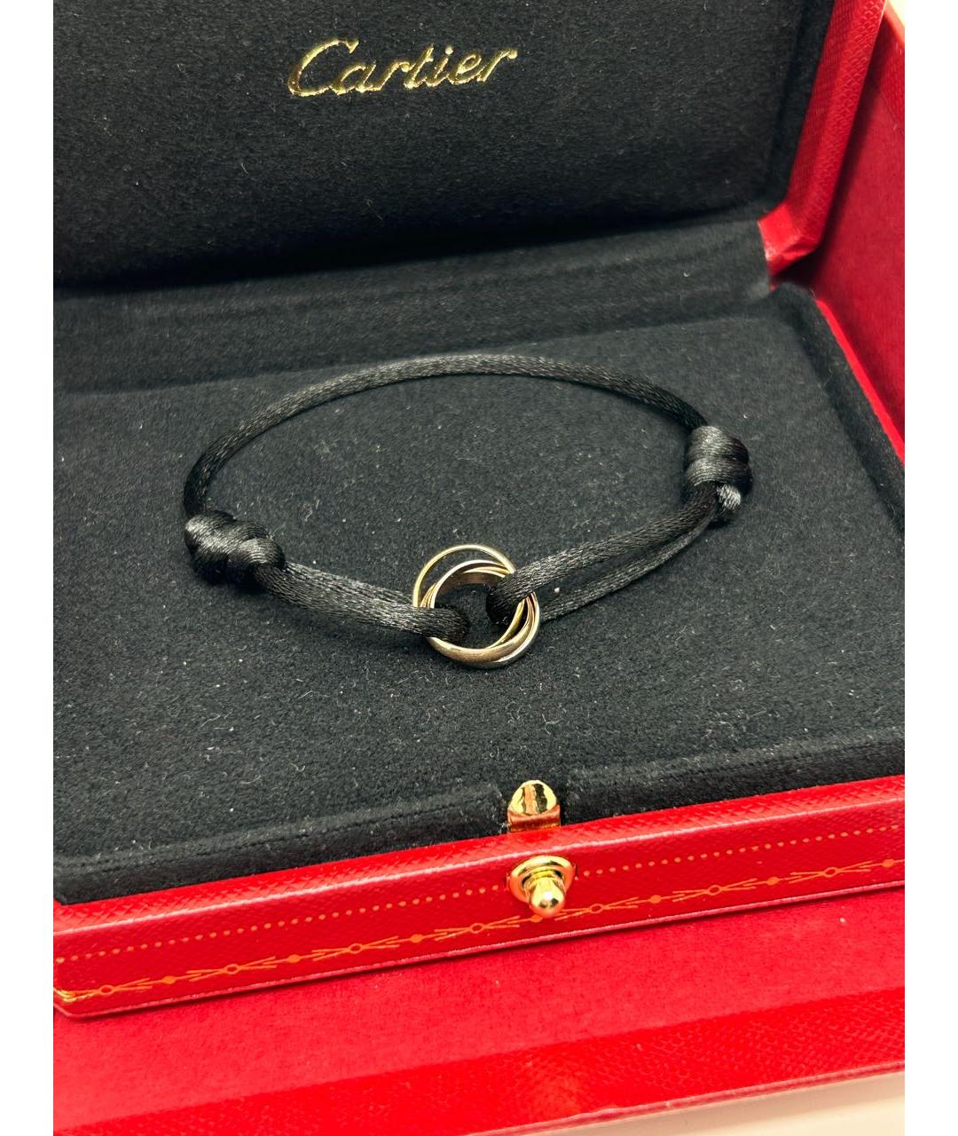CARTIER Черный браслет из желтого золота, фото 4