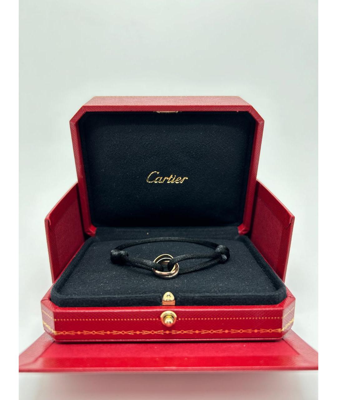 CARTIER Черный браслет из желтого золота, фото 2