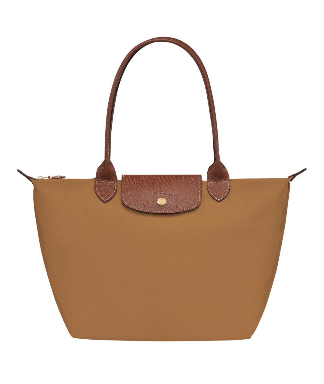 LONGCHAMP Коричневая синтетическая сумка тоут, фото 1