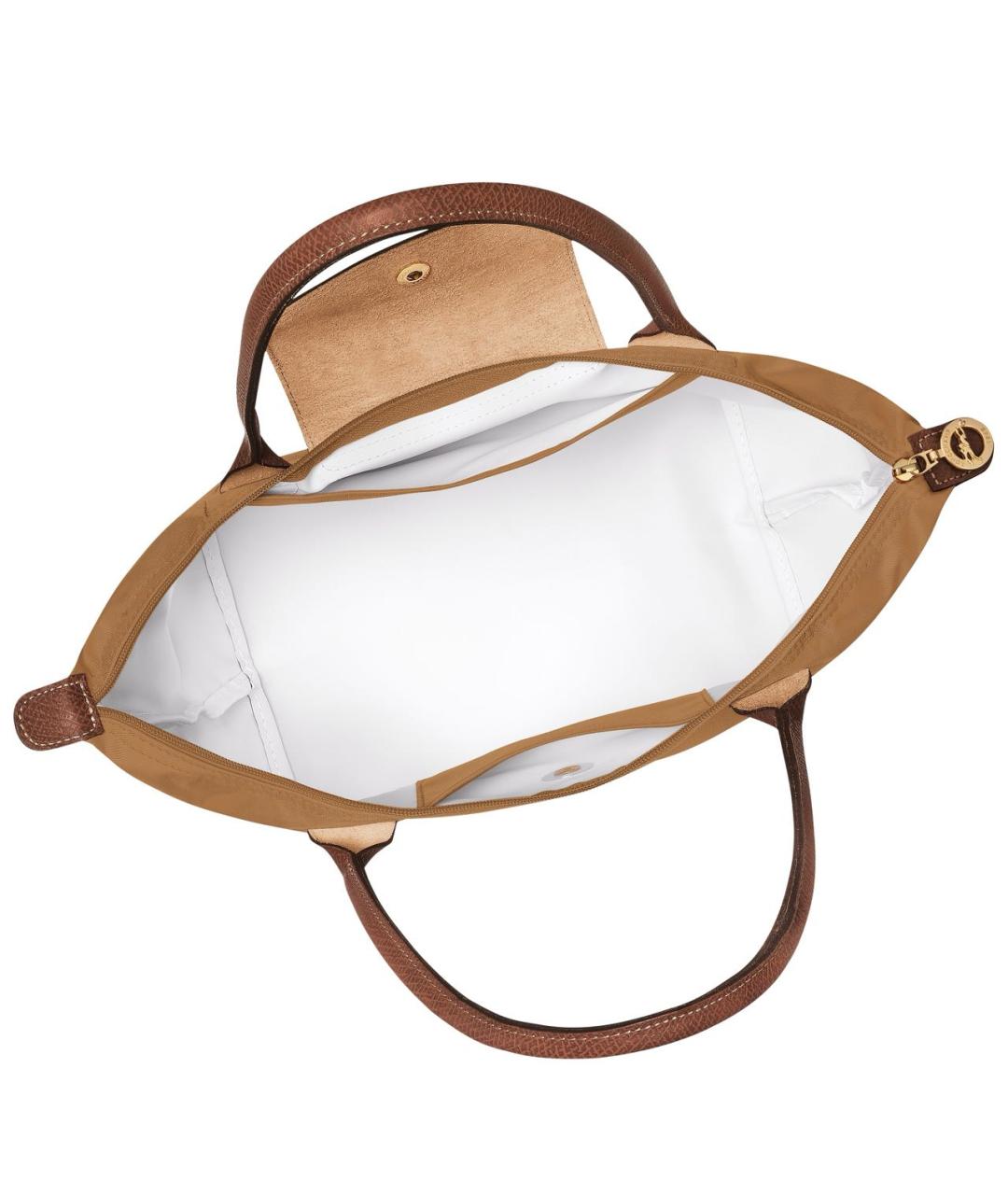 LONGCHAMP Коричневая синтетическая сумка тоут, фото 4