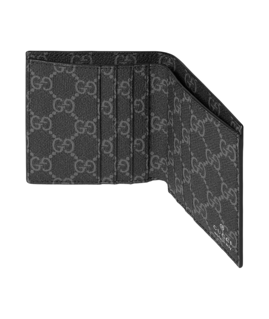 GUCCI Черный кожаный кошелек, фото 5