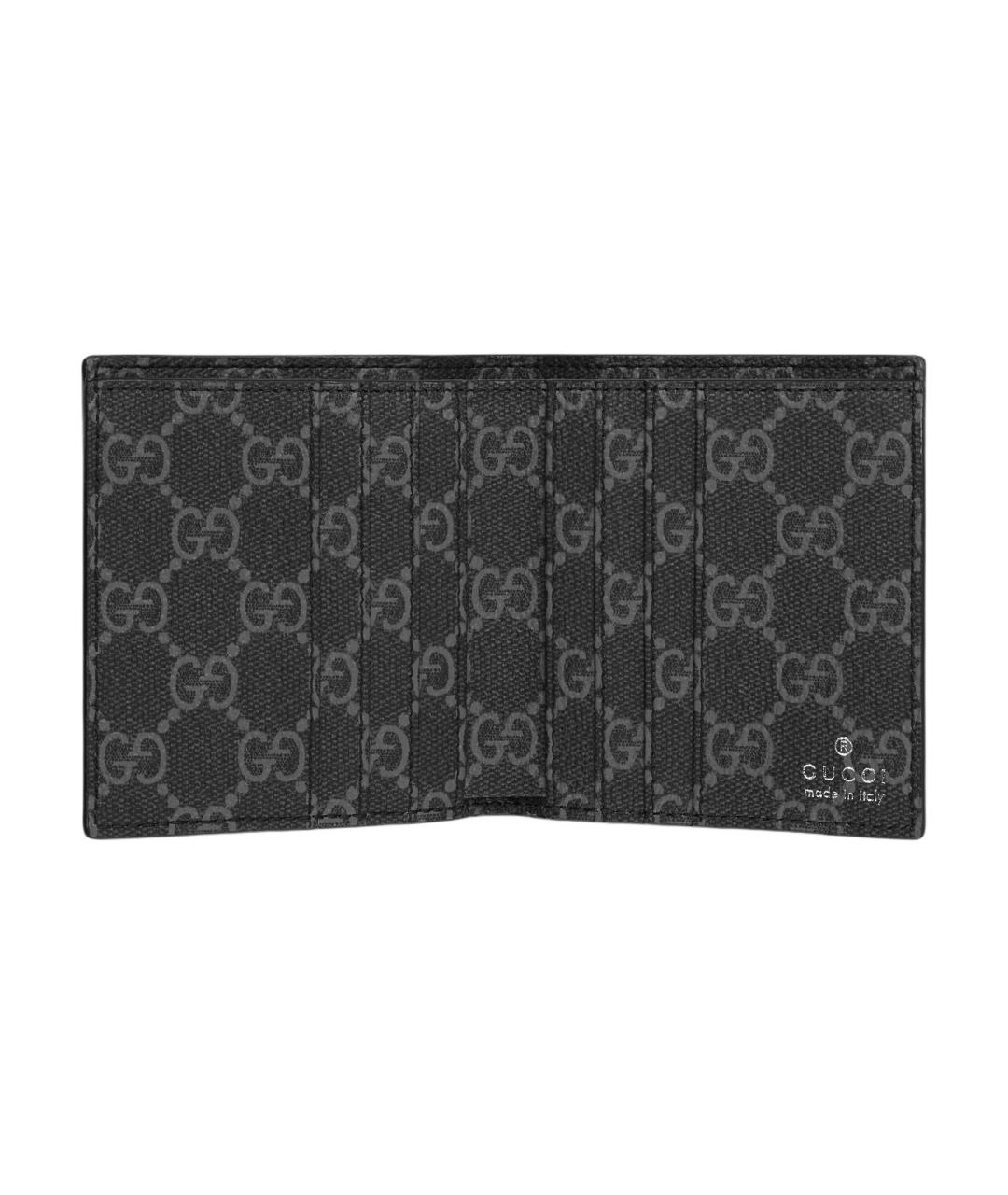 GUCCI Черный кожаный кошелек, фото 4