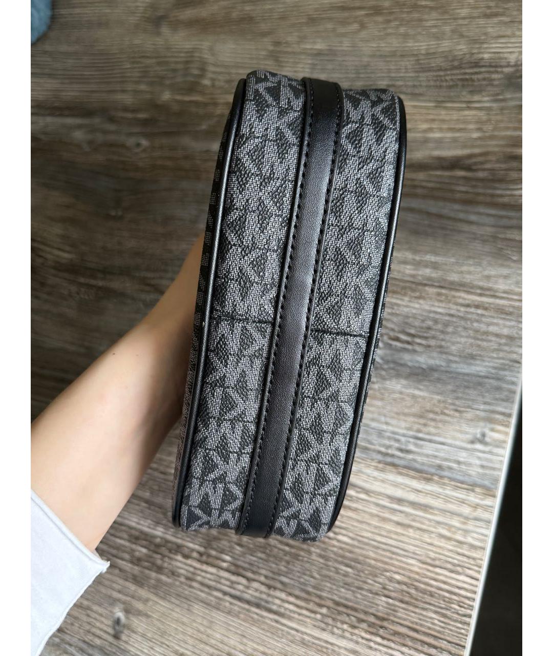 MICHAEL KORS Черная сумка через плечо из искусственной кожи, фото 6
