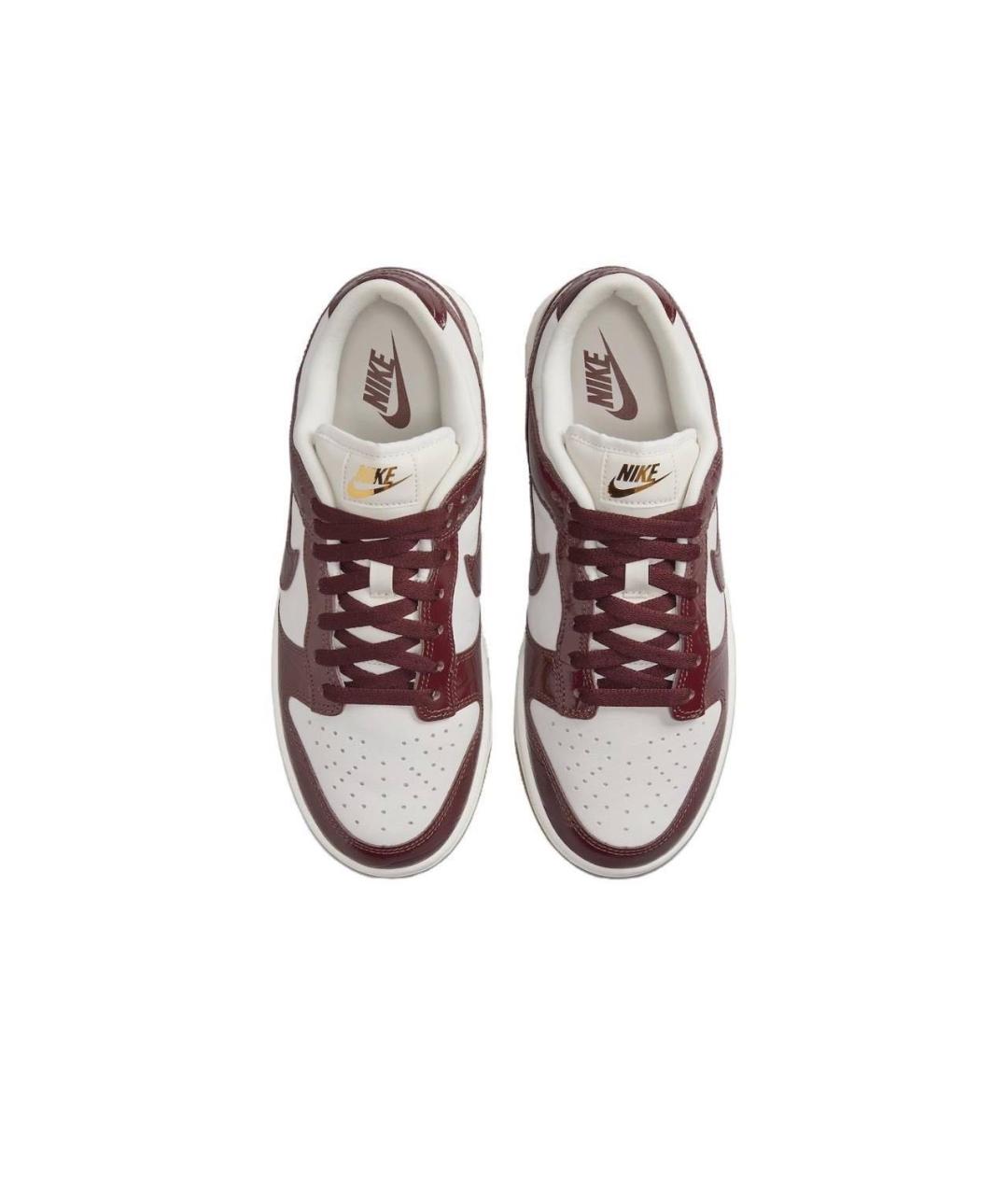 NIKE Бордовые кожаные кроссовки, фото 3