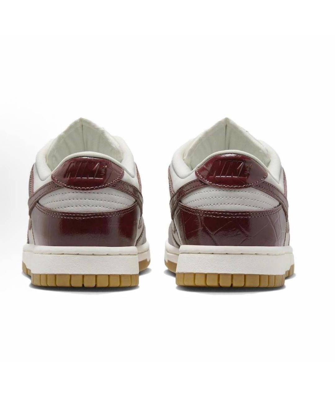 NIKE Бордовые кожаные кроссовки, фото 4