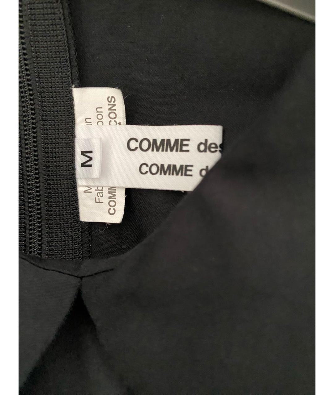 COMME DES GARÇONS Черная хлопковая блузы, фото 3