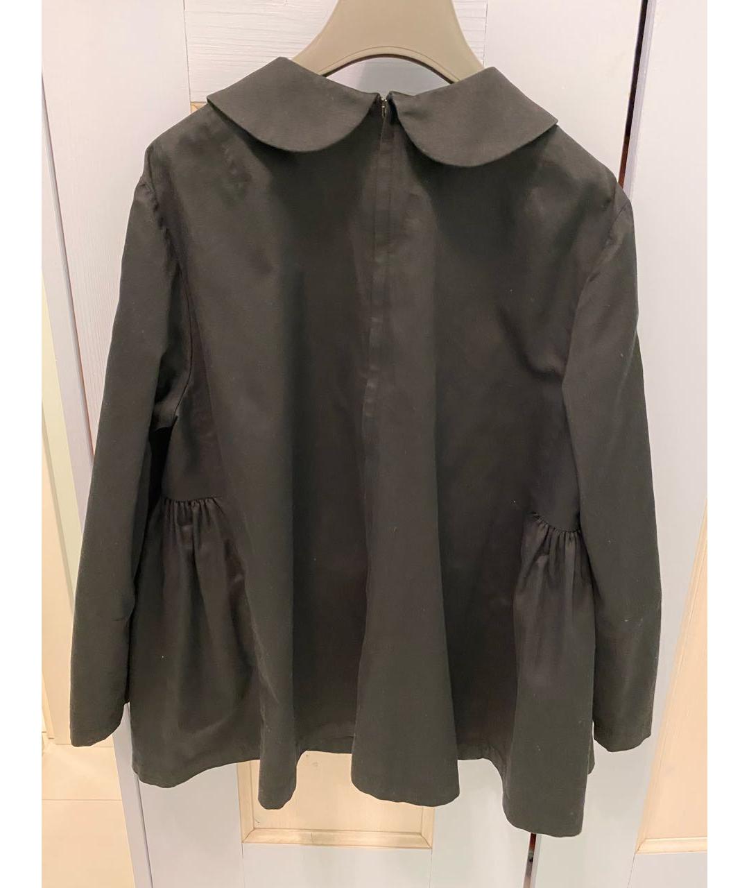 COMME DES GARÇONS Черная хлопковая блузы, фото 2