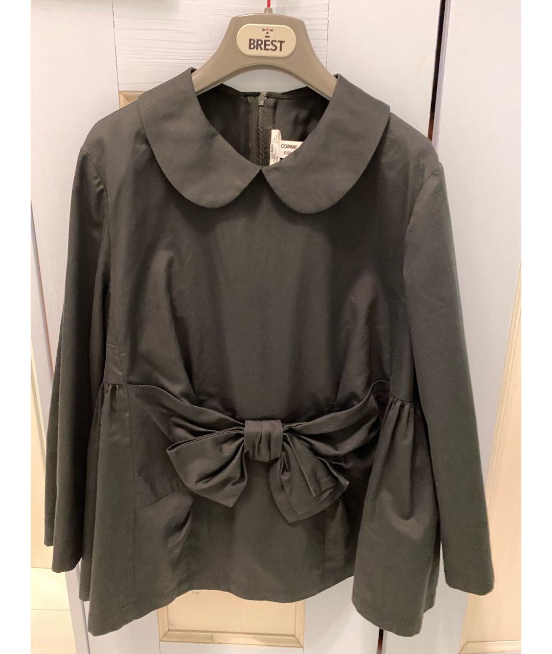 COMME DES GARÇONS Черная хлопковая блузы, фото 4