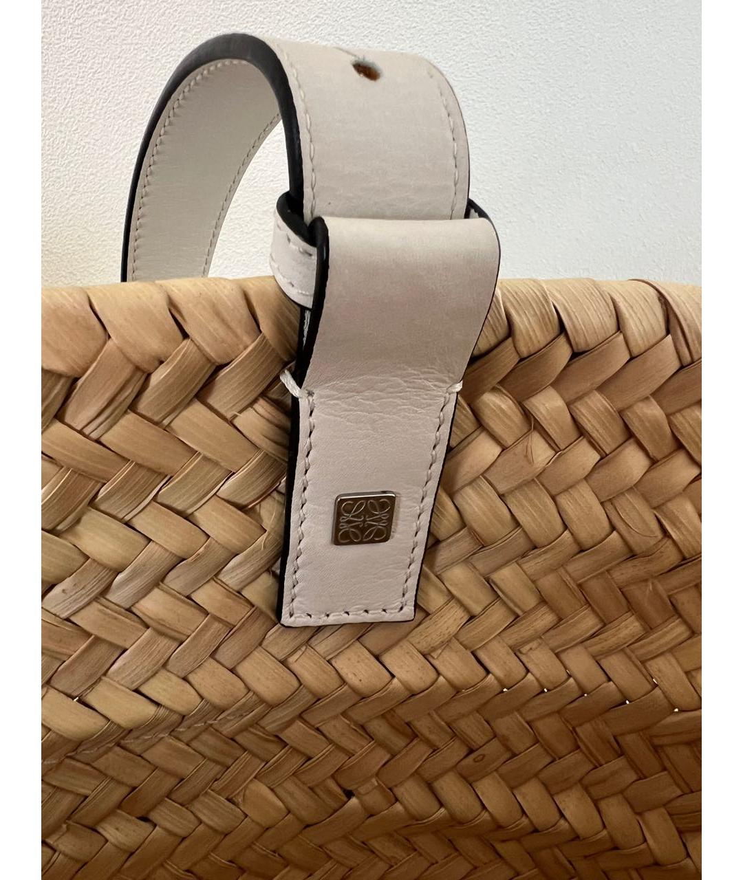 LOEWE Бежевая сумка тоут, фото 3