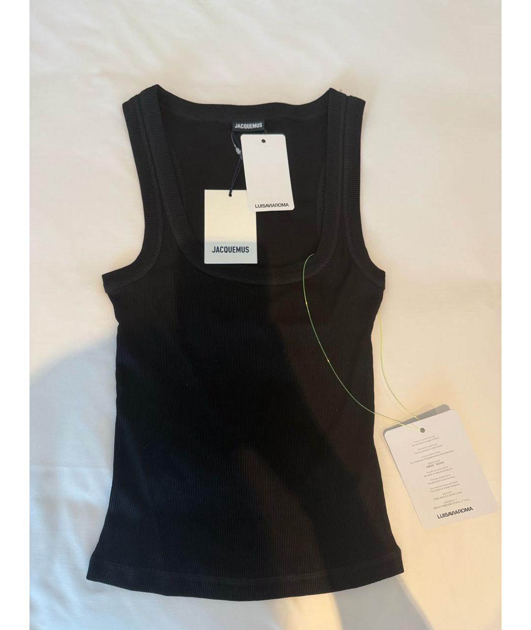 JACQUEMUS Черная майка, фото 5