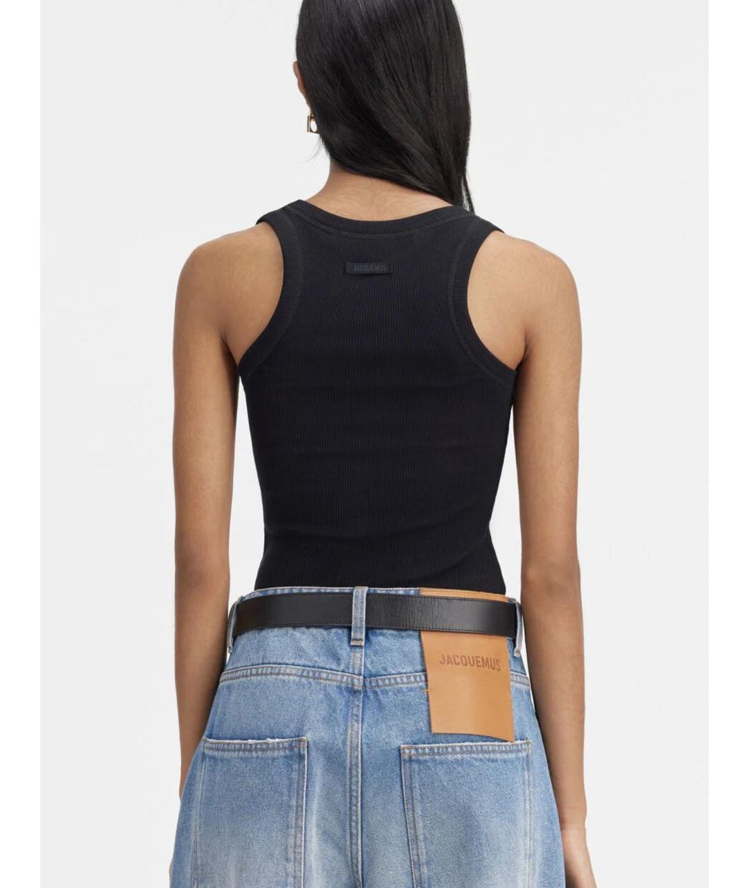 JACQUEMUS Черная майка, фото 3