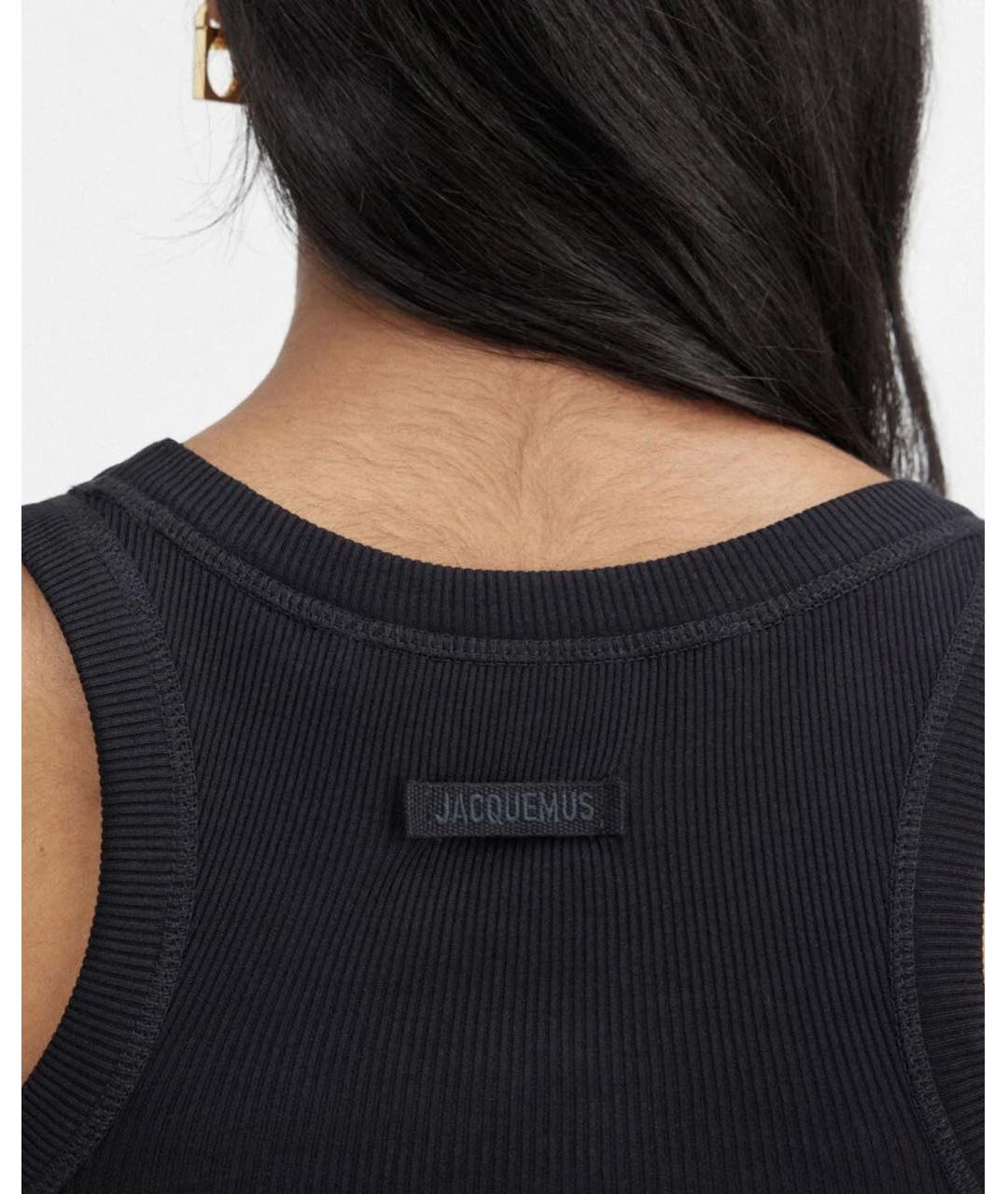 JACQUEMUS Черная майка, фото 4