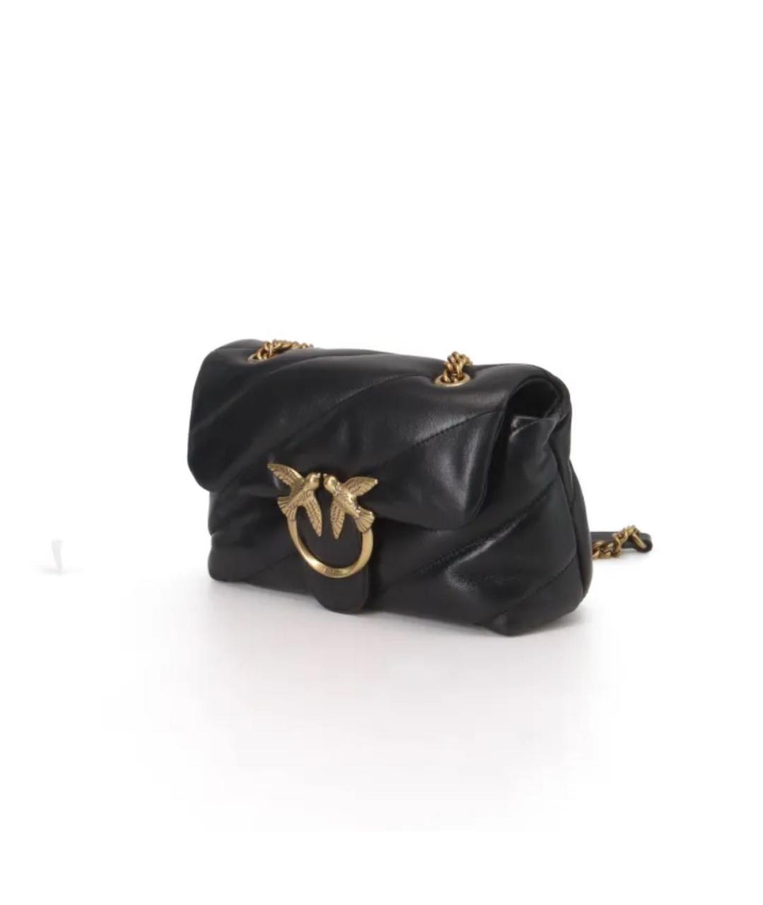 PINKO Черная кожаная сумка через плечо, фото 2
