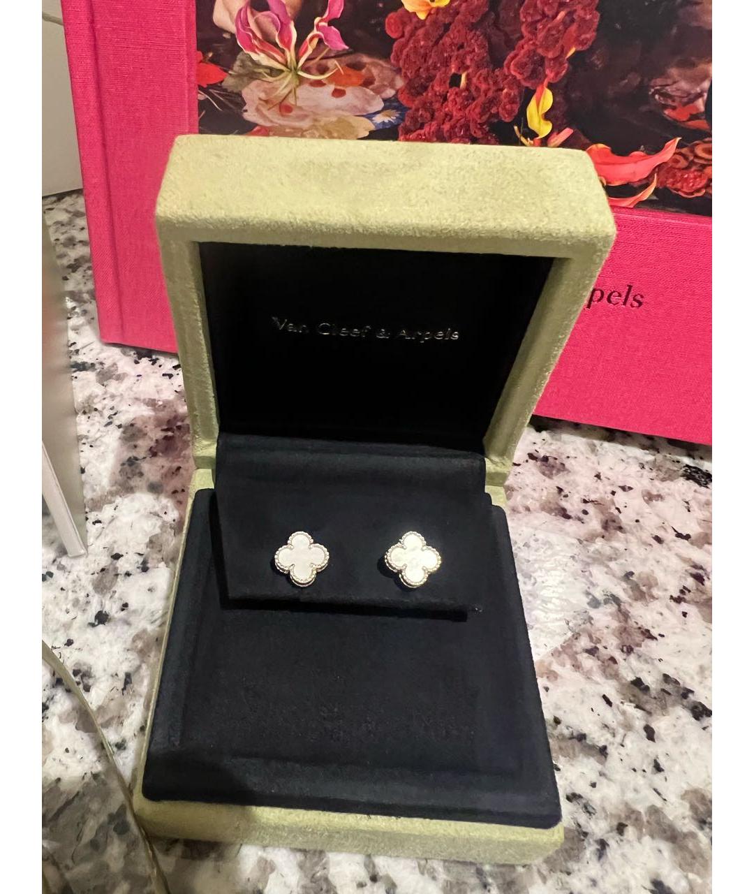 VAN CLEEF & ARPELS Белые серьги из белого золота, фото 4
