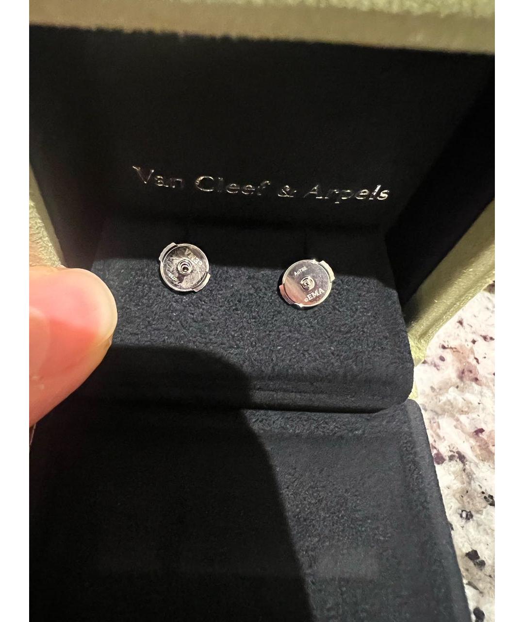 VAN CLEEF & ARPELS Белые серьги из белого золота, фото 5