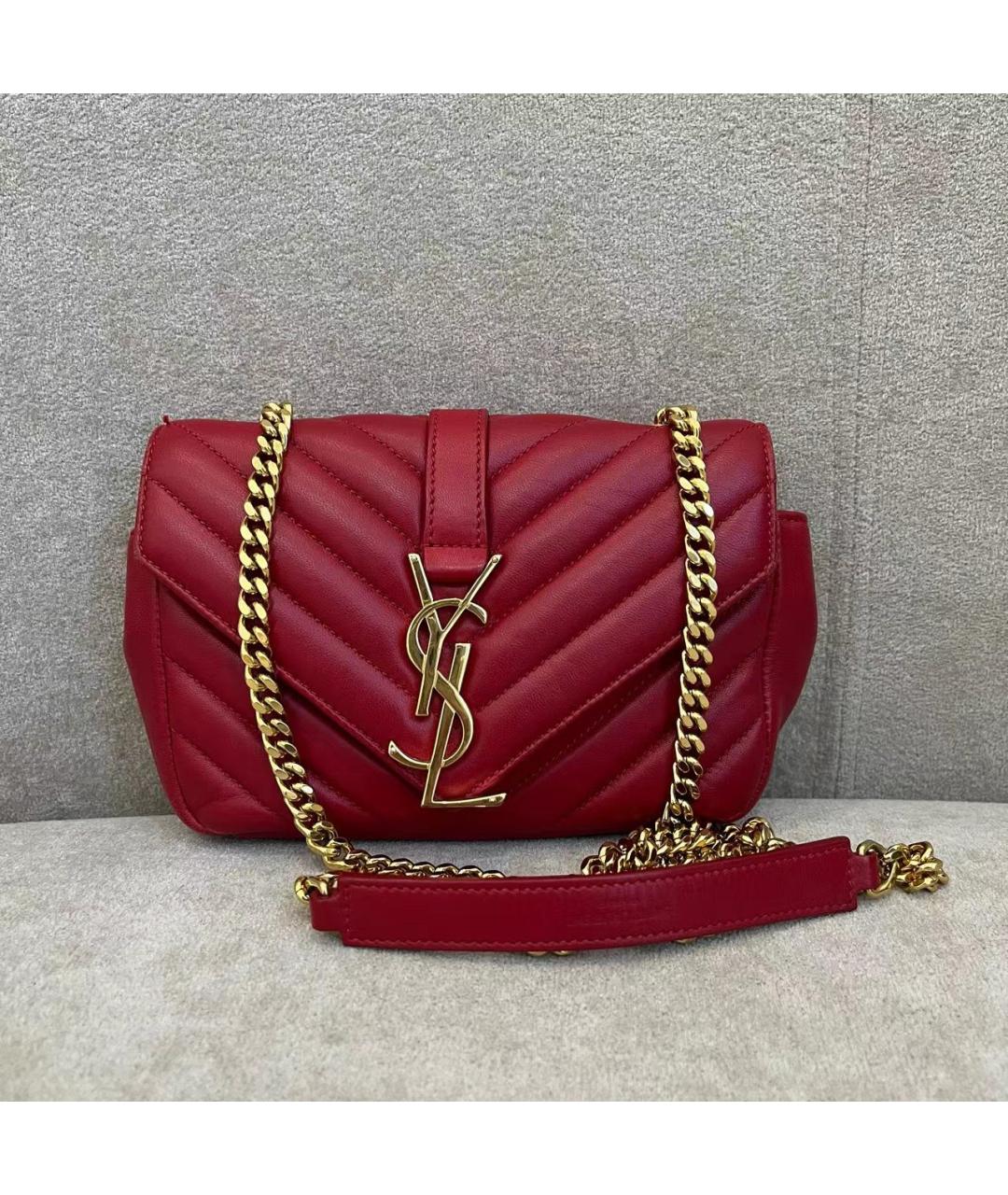 GUCCI Красная кожаная сумка через плечо, фото 2