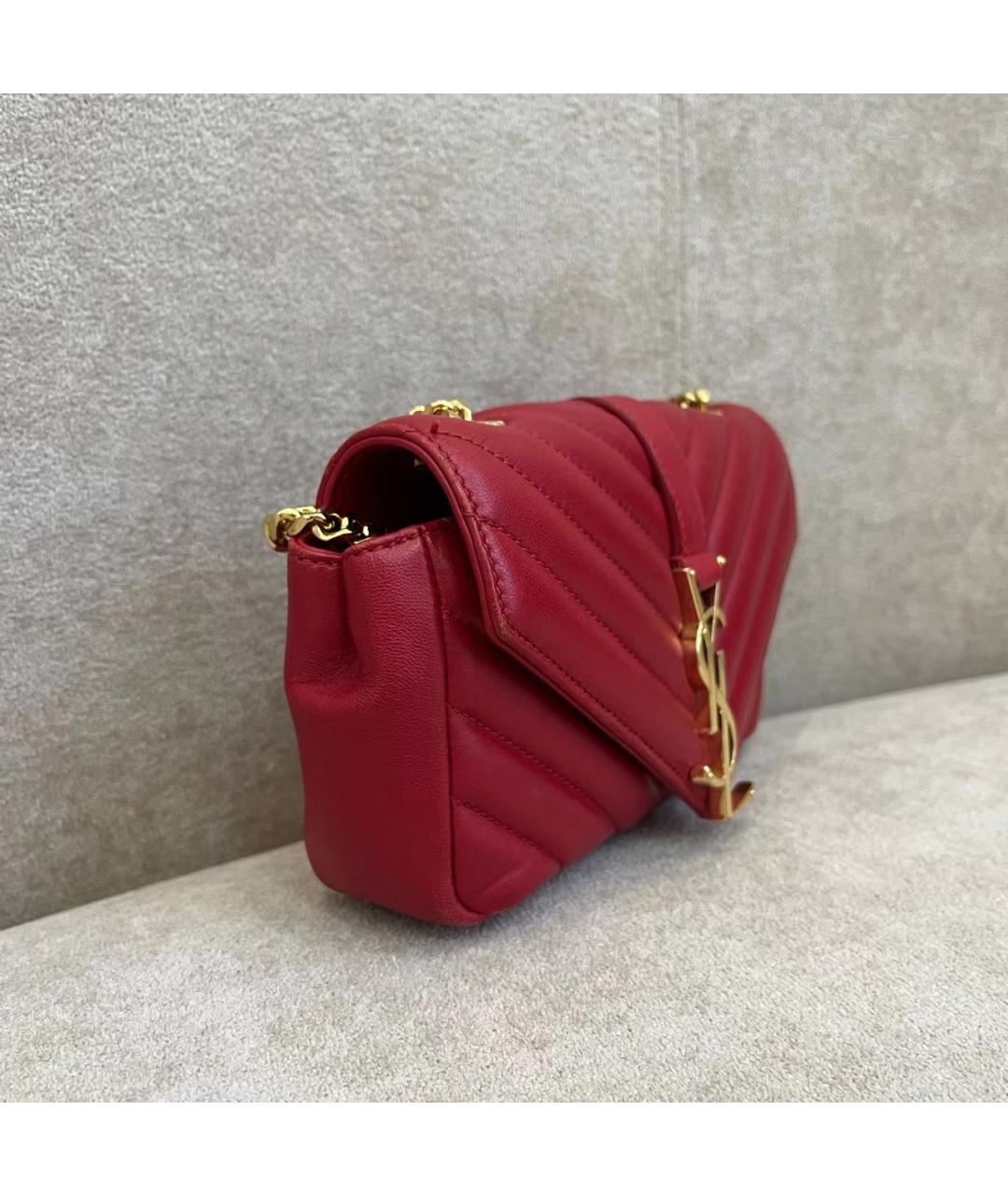 GUCCI Красная кожаная сумка через плечо, фото 8