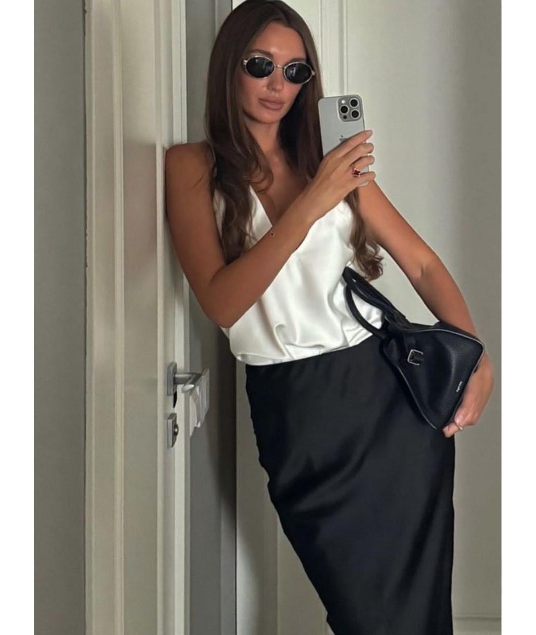 SAINT LAURENT Серебряные металлические солнцезащитные очки, фото 8