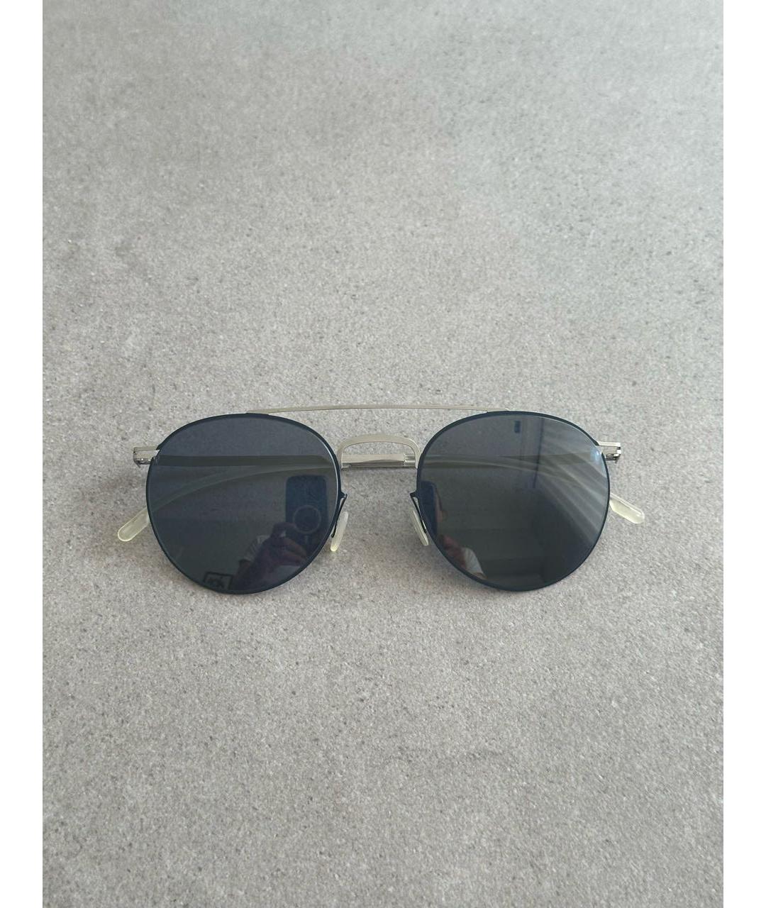 MYKITA Голубые металлические солнцезащитные очки, фото 8