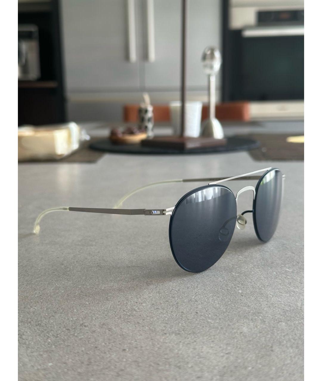 MYKITA Голубые металлические солнцезащитные очки, фото 2
