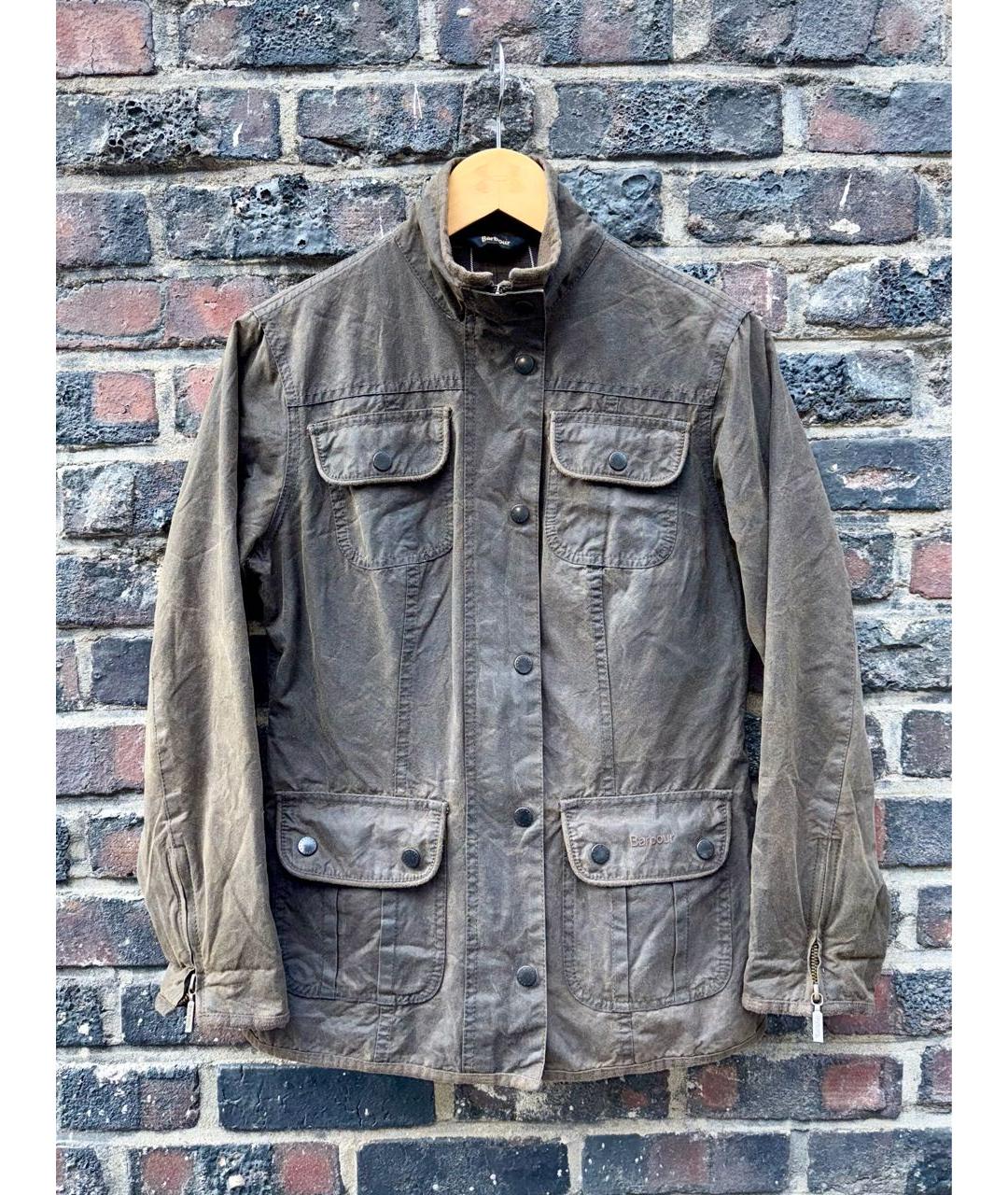 BARBOUR Коричневая хлопковая куртка, фото 9